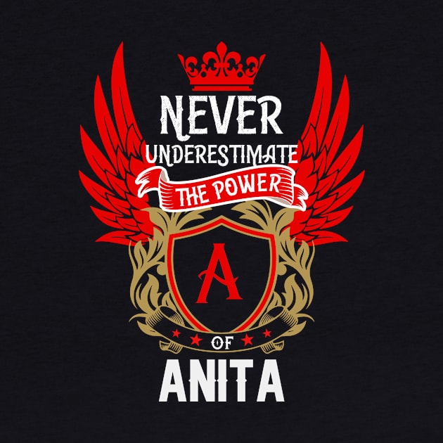 Never Underestimate The Power Anita | Anita First Name, Anita Family Name, Anita Surname by TuckerMcclainKNVUu